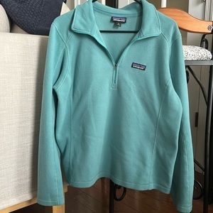 Women’s Turquoise Patagonia Quarter Zip Pullover